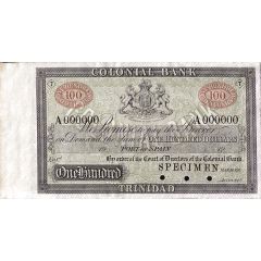 100 Dollars Colonial Bank
