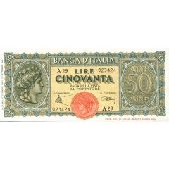 50 Lire `Italia Turrita`