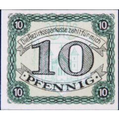 10 Pfennig Bezirkssparkasse