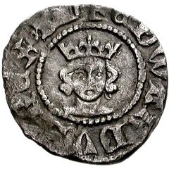 1/2 Penny - Edward III 4th coinage, Treaty period