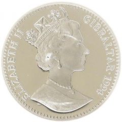 1 Crown - Elizabeth II Goalkeeper diving, Silver Proof