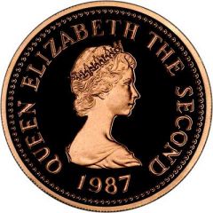 1 Pound - Elizabeth II St. Martin, Gold Proof