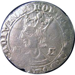 Tornês de Busto - Fernando I Lisboa mint