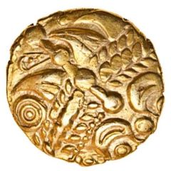 Gold ¼ Stater Rowntree Fern Leaf
