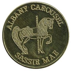 Ride Token - Albany Carousel, Sassie Mae Albany, Oregon