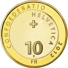 10 Francs Cow fighting