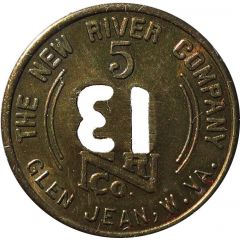 5 Cents - The New River Company Glen Jean, West Virginia