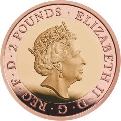 2 Pounds - Elizabeth II RAF Lightning II, Gold Proof