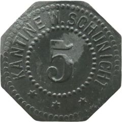 5 Pfennigs - Euskirchen Kantine W. Schunicht