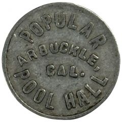 25 Cents - Popular Pool Hall Arbuckle, California