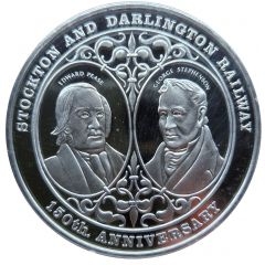 Medal - 150 Years Anniversary of the Worlds First Steam Passenger Train
