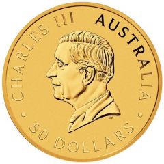 50 Dollars - Charles III 1st Portrait - Australian Kangaroo - Gold Bullion Coin