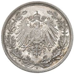 1/2 Mark - Wilhelm II type 2 - small shield - Pattern