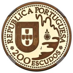 200 Escudos Tanegashima, Gold