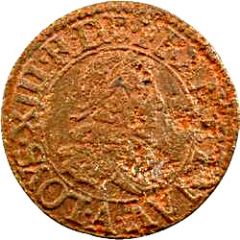Denier Tournois - Louis XIII Paris mint, 4th type