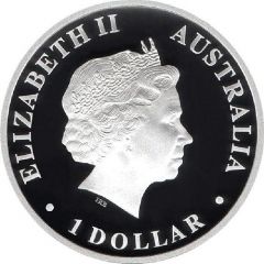 1 Dollar - Elizabeth II 4th Portrait - Discover Australia - Goanna