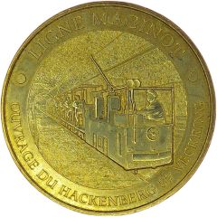 Monnaie de Paris Tourist Token - Ligne Maginot Ouvrage du Hackenberg Veckring - Le train