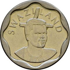 20 Cents - Mswati III 2nd portrait, small type