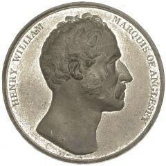 Medal - George III Battle of Waterloo, white metal
