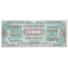 500 Francs - Treasury Not Issued