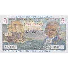 5 Francs - Bougainville