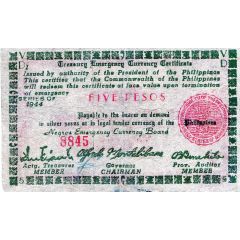 5 Pesos Red seal