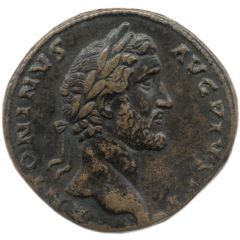 Sestertius - Antoninus Pius ALEXANDRIA COS II S C, Alexandria