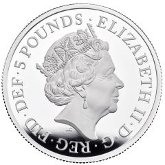 5 Pounds - Elizabeth II The Queen`s Beasts Completer, Silver Proof