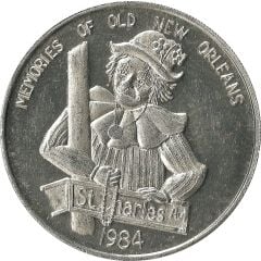 Mardi Gras Token - Krewe of Neophermenos - Memories of Old New Orleans New Orleans, Louisiana