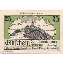 25 Pfennig Leuchtenburg-Wirtschaft