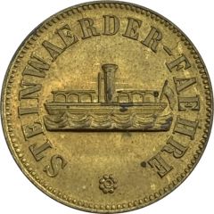 Token - Steinwärder Ferry Hansestadt Hamburg[Private, Steinwärder Fähre Gebrüder Lüders]