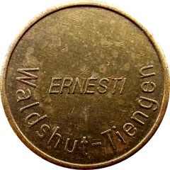 Car Wash Token - Ernesti Waldshut-Tiengen, Type 1