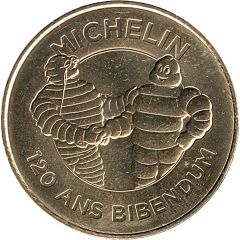 Monnaie de Paris Tourist Token - Michelin 120 ans Bibendum