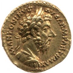 Aureus - Marcus Aurelius TR P XXII IMP V COS III, Aequitas