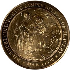 Medal - History of the United States Missouri Compromise Limits Spread of Slavery