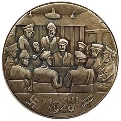 Deutsch-Französicher Waffenstillstand Compiègne - Reproduction of the Medal by Karl Goetz
