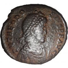 Nummus - Theodosius I VIRTVS EXERCITI, Constantinopolis