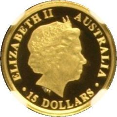15 Dollars - Elizabeth II 4th Portrait - Platypus - Gold Bullion Coin