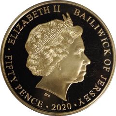 50 Pence - Elizabeth II VE Day - Winston Churchill