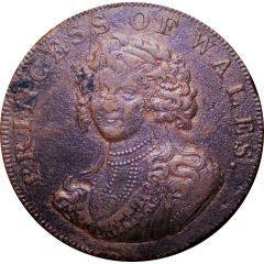 1/2 Penny Middlesex - National Series / Princess of Wales