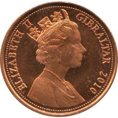1 Penny - Elizabeth II Barbary Partridge, bigger bust
