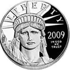 100 Dollars `American Platinum Eagle` Bullion Coinage