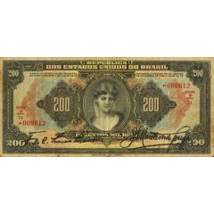 200 Mil Réis Caixa de Estabilização, 1st. Print