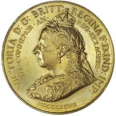 Medal - Victoria Diamond Jubilee, Spink, gold