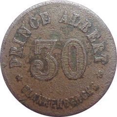 30 Centimes - Prince Albert - Blankenberghe