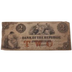 2 Dollar Bank of the Republic - Rhode Island
