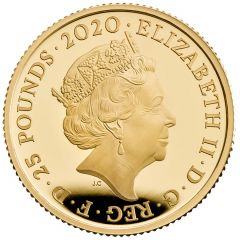 25 Pounds - Elizabeth II The band Queen, Gold Proof