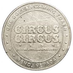 1 Dollar Gaming Token - Circus Circus Reno, Nevada