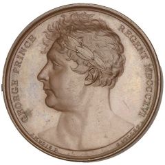 Medal - George III Treaties of Paris, bronze