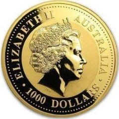 1000 Dollars - Elizabeth II 4th Portrait - Year of the Horse - Gold Bullion Coin